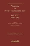 Volume XXII Yearbook of Private International Law – 2020/2021