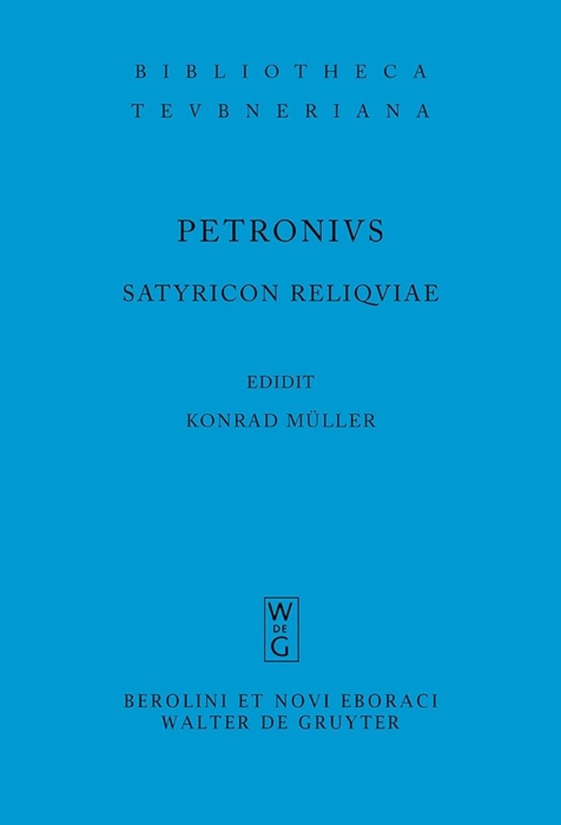 book: Satyricon reliquiae