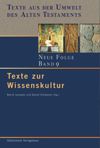 Band 9 Texte zur Wissenskultur