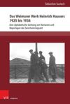 book: Das Weimarer Werk Heinrich Hausers 1925 bis 1934