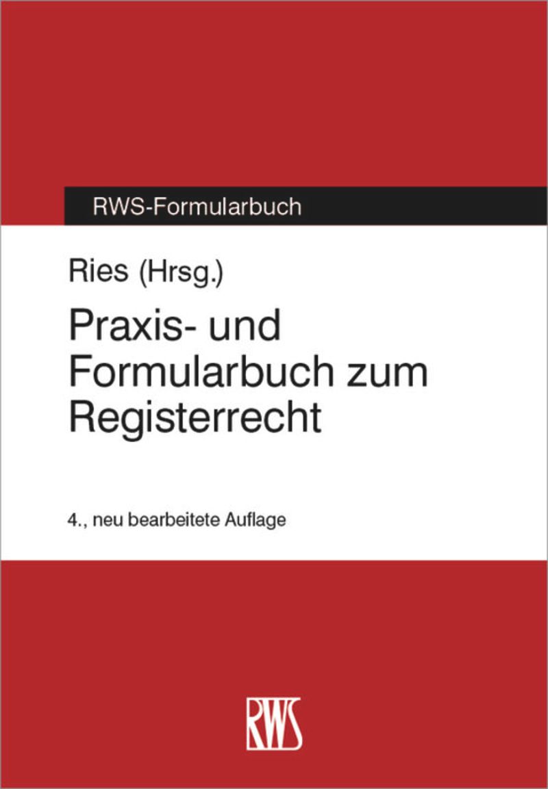 book: Praxis- und Formularbuch zum Registerrecht