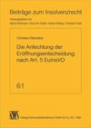 book: Die Anfechtung der Eröffnungsentscheidung nach Art. 5 EuInsVO