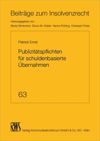 book: Publizitätspflichten für schuldenbasierte Übernahmen