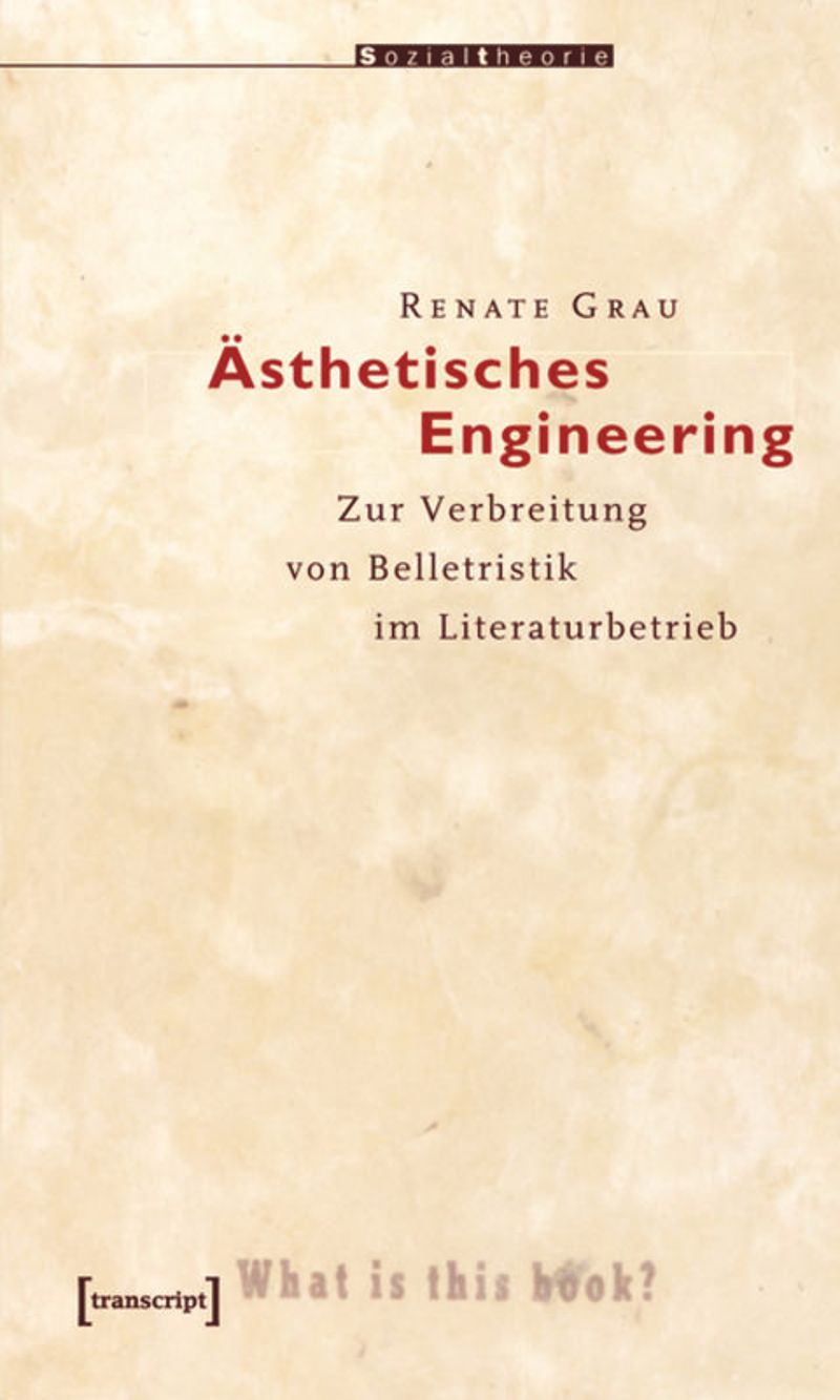 book: Ästhetisches Engineering