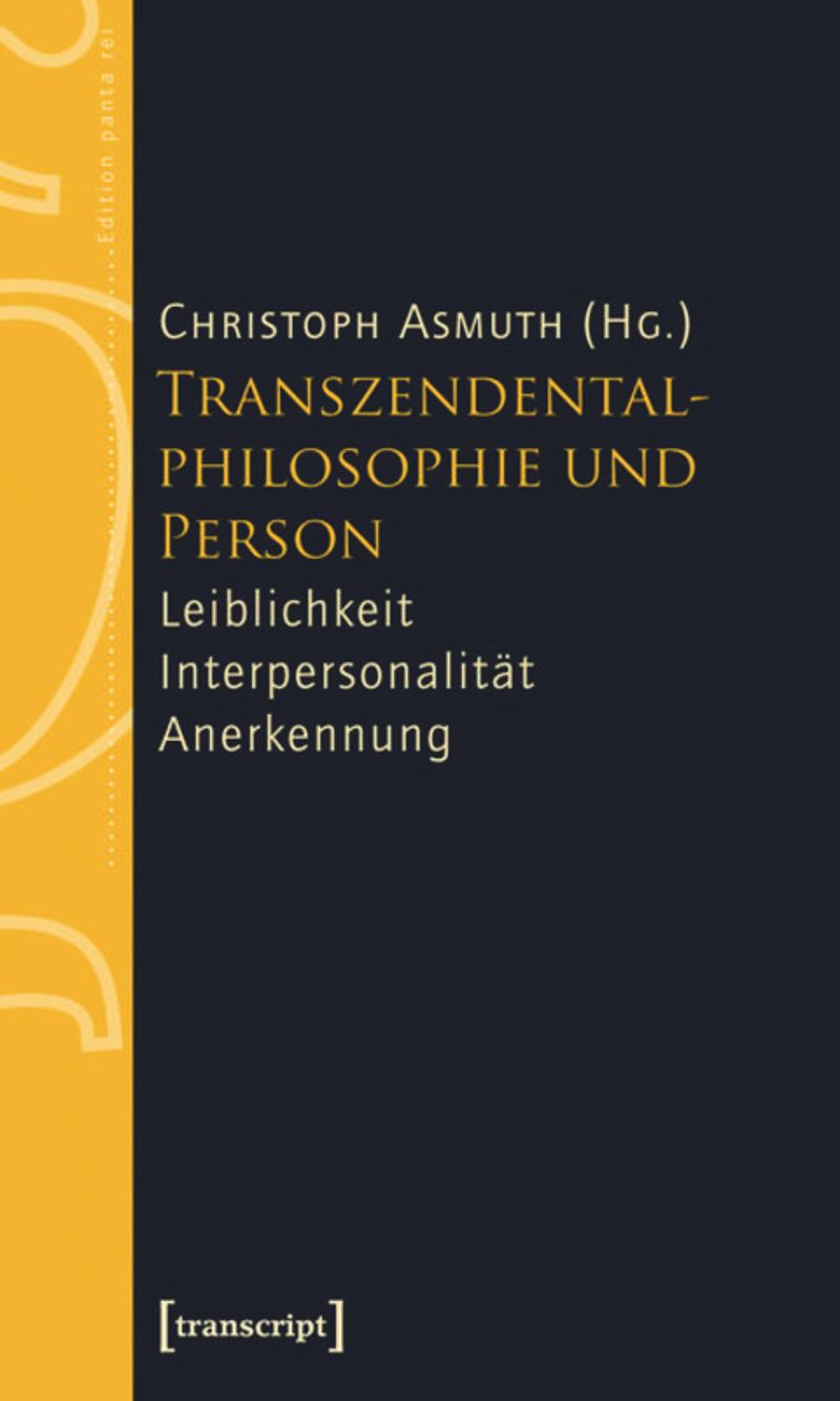 book: Transzendentalphilosophie und Person