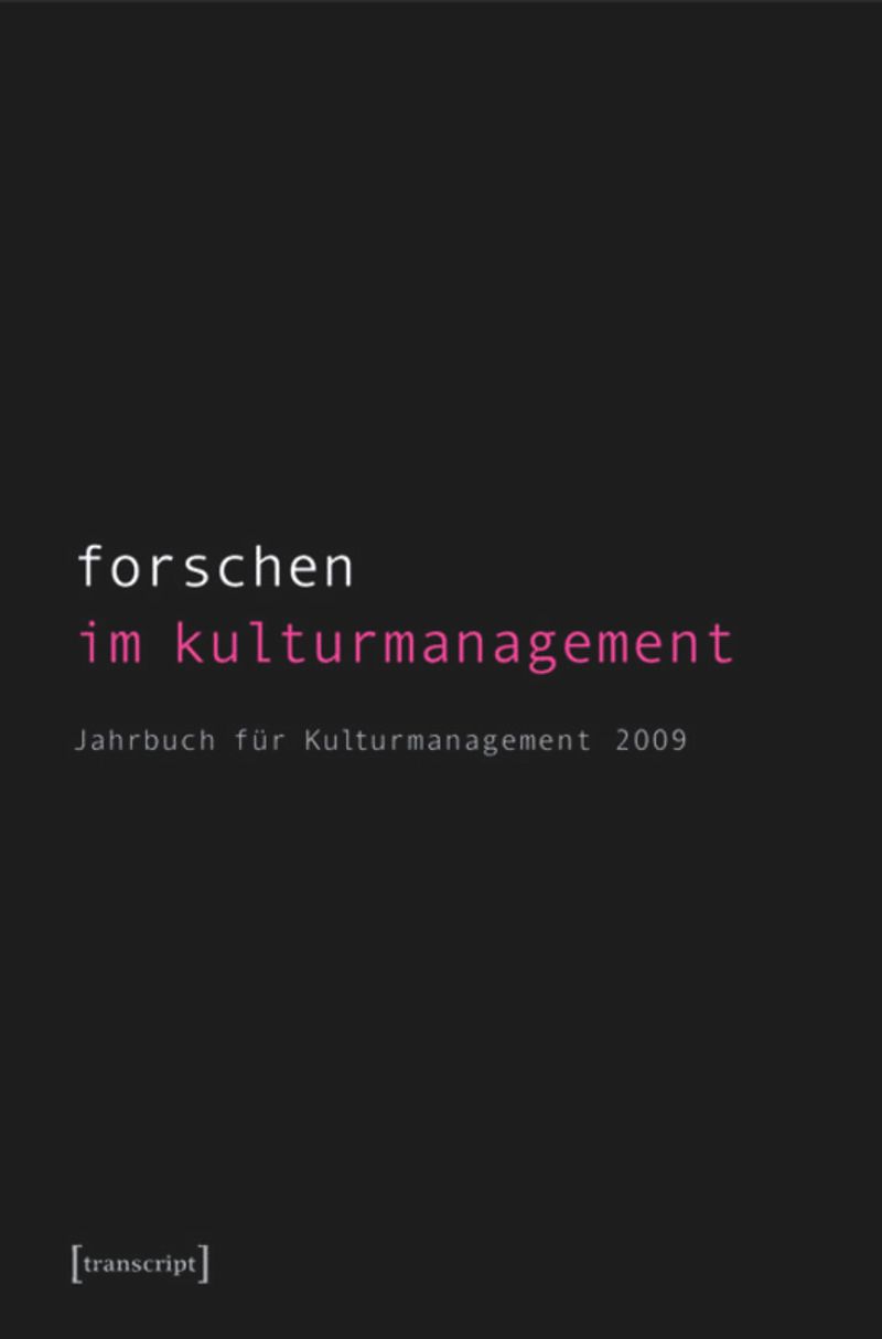 book: Forschen im Kulturmanagement