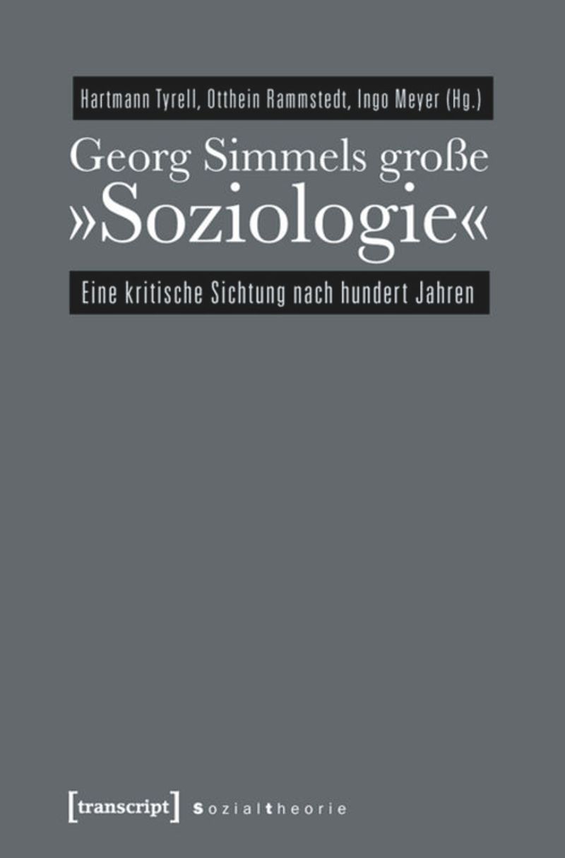 book: Georg Simmels große »Soziologie«