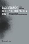 book: Das Experiment in der zeitgenössischen Kunst