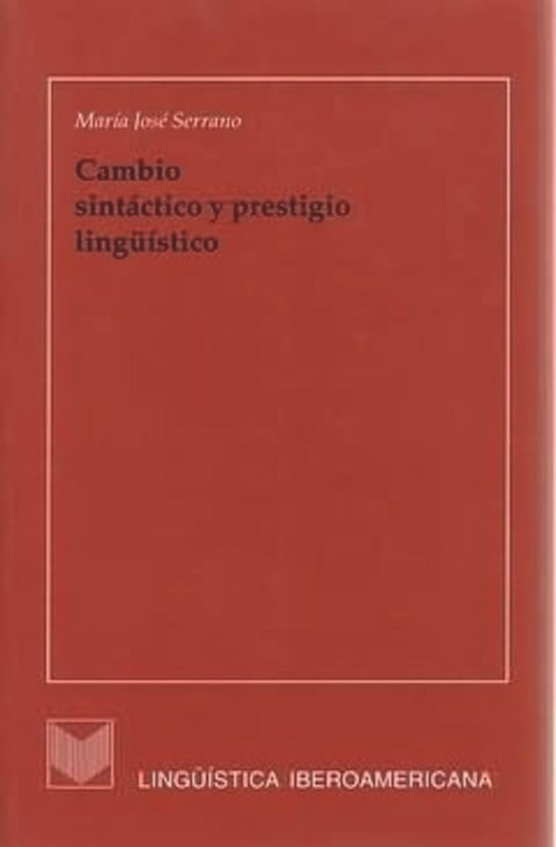 book: Cambio sintáctico y prestigio lingüístico