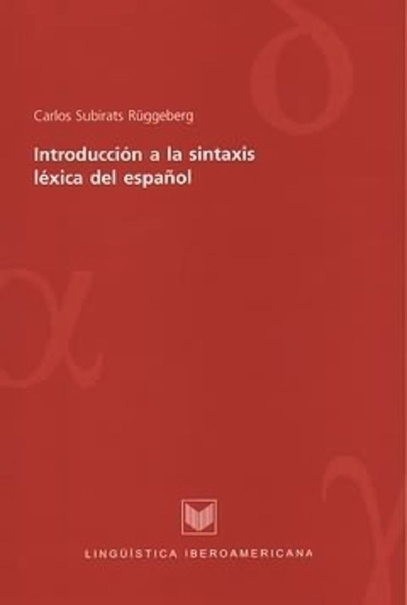 book: Introducción a la sintaxis léxica del español