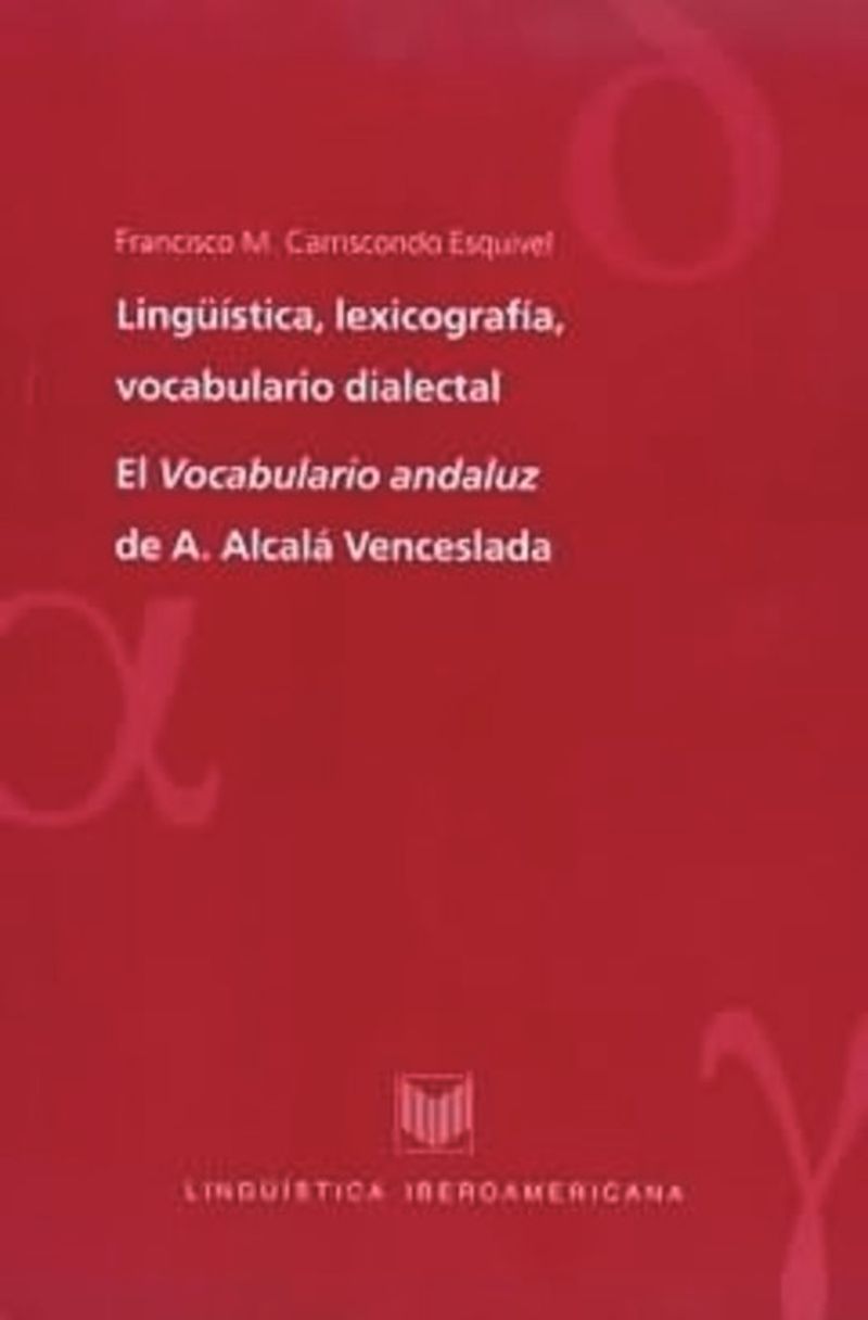 book: Lingüística, lexicografía, vocabulario dialectal