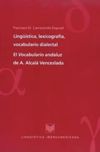 book: Lingüística, lexicografía, vocabulario dialectal