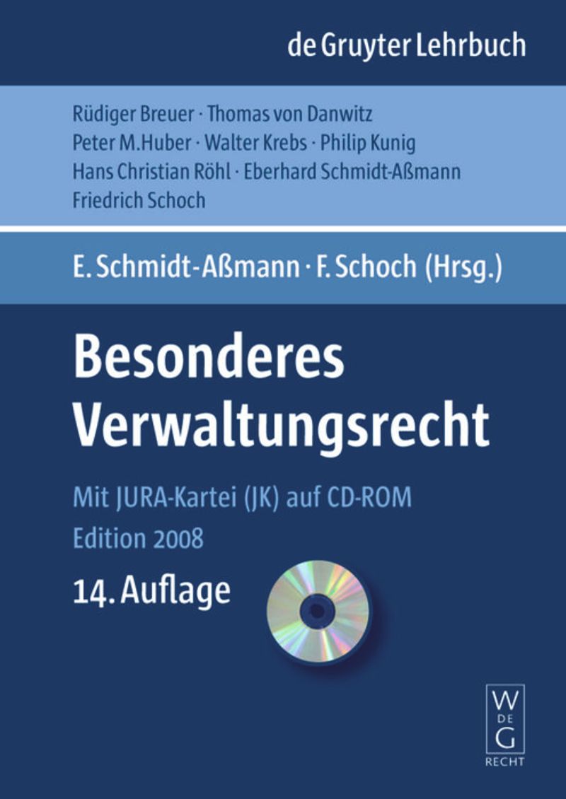 book: Besonderes Verwaltungsrecht
