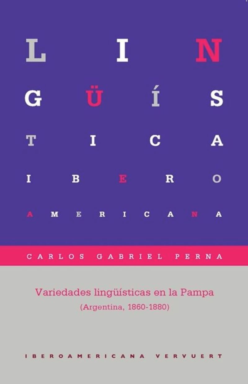 book: Variedades lingüísticas en la Pampa (Argentina, 1860-1880)