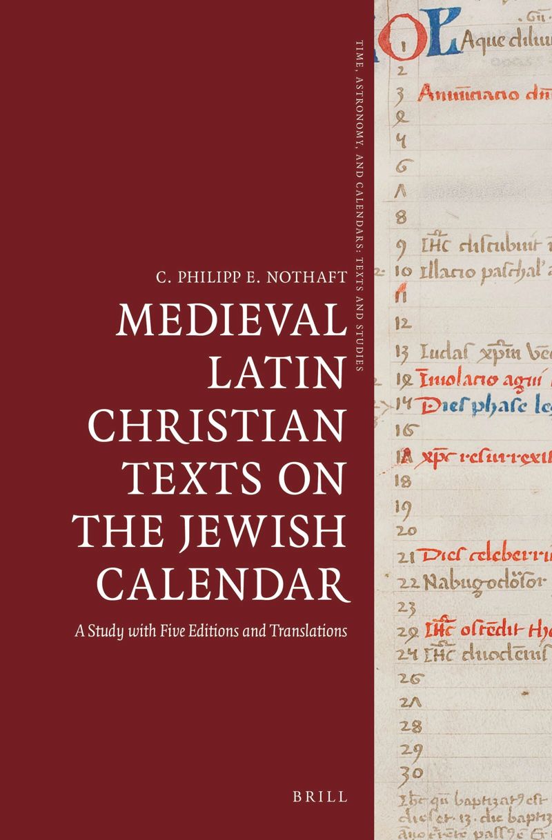 book: Medieval Latin Christian Texts on the Jewish Calendar