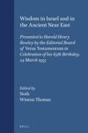 book: Wisdom in Israel and in the Ancient Near East