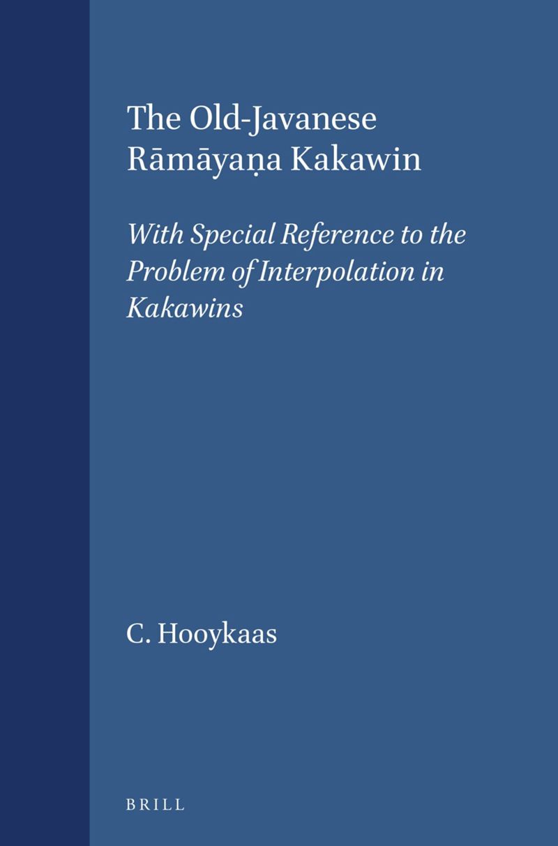 book: The Old-Javanese Rāmāyaṇa Kakawin