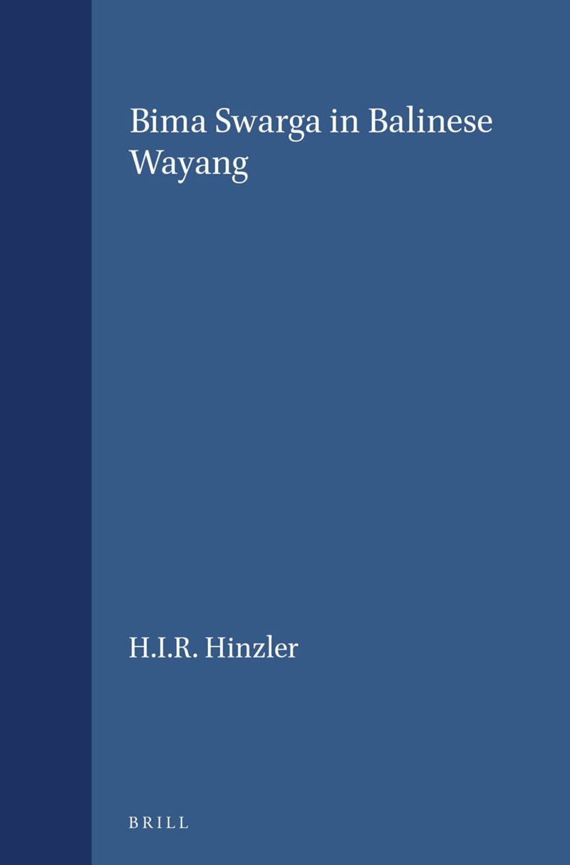 book: Bima Swarga in Balinese Wayang