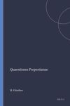 book: Quaestiones Propertianae