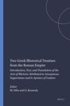 book: Two Greek Rhetorical Treatises from the Roman Empire