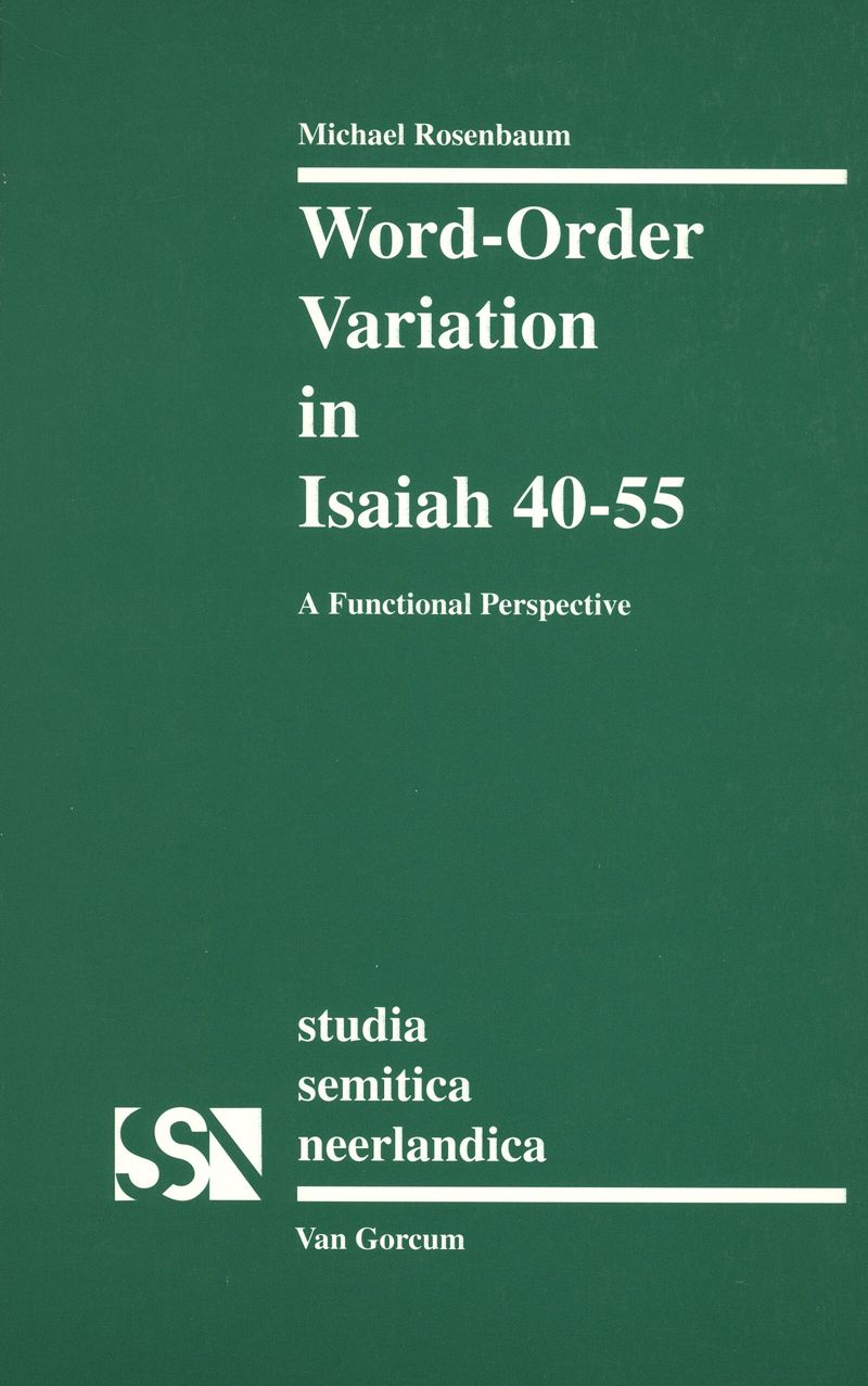 book: Word-order Variation in Isaiah 40-55