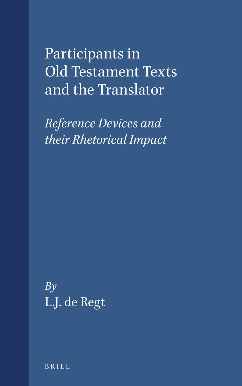 book: Participants in Old Testament Texts and the Translator