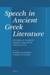 book: Speech in Ancient Greek Literature
