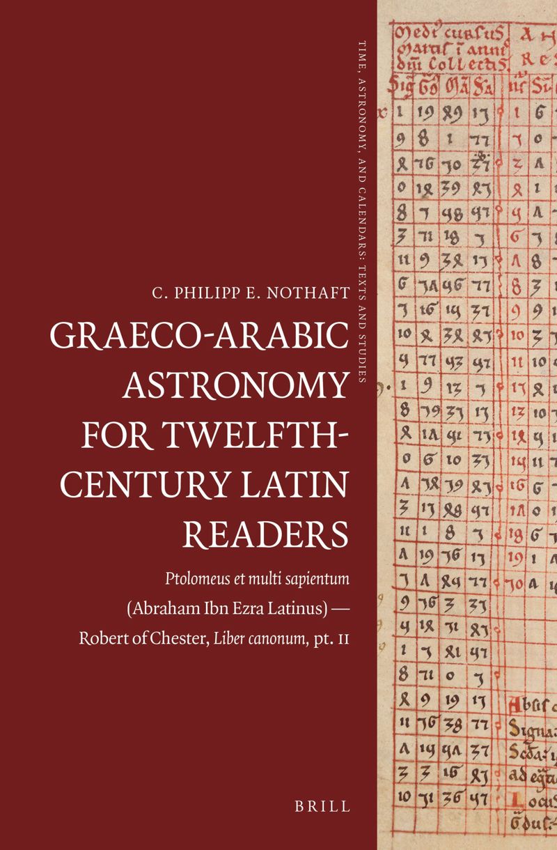 book: Graeco-Arabic Astronomy for Twelfth-Century Latin Readers