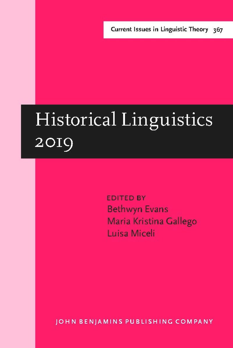 book: Historical Linguistics 2019