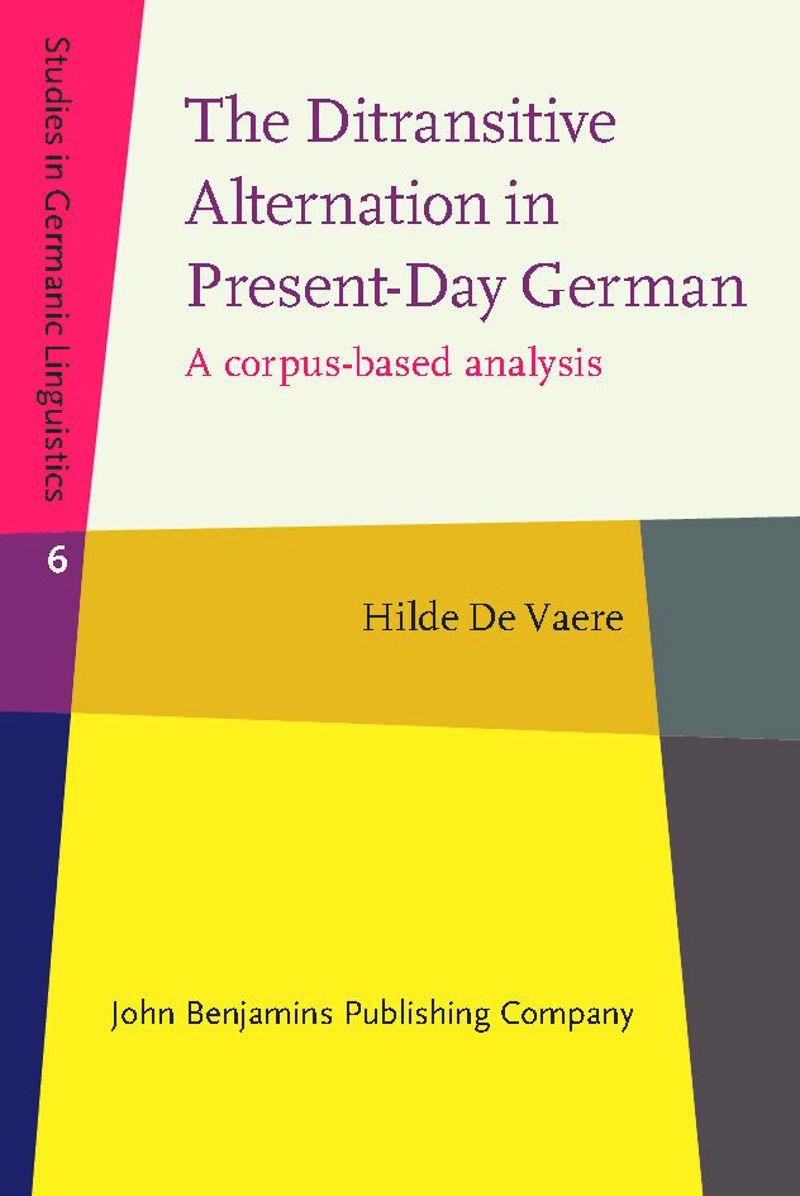 book: The Ditransitive Alternation in Present-Day German