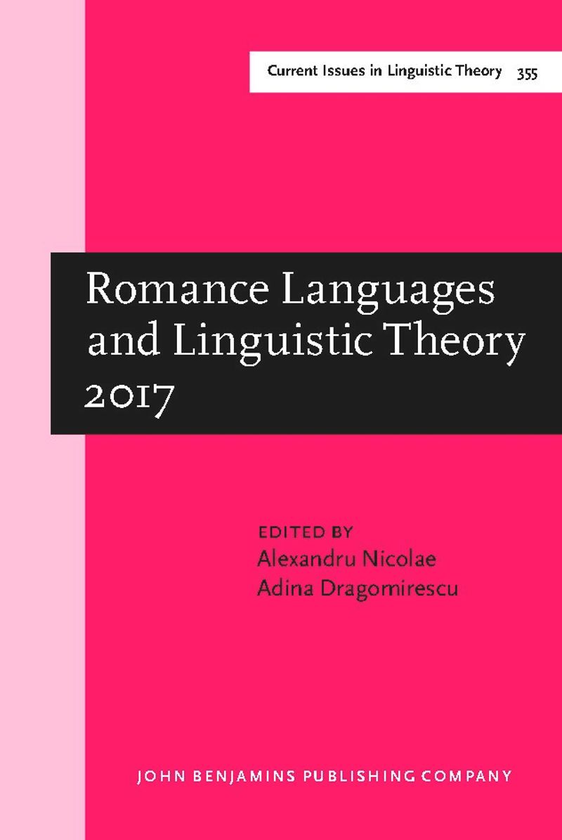 book: Romance Languages and Linguistic Theory 2017
