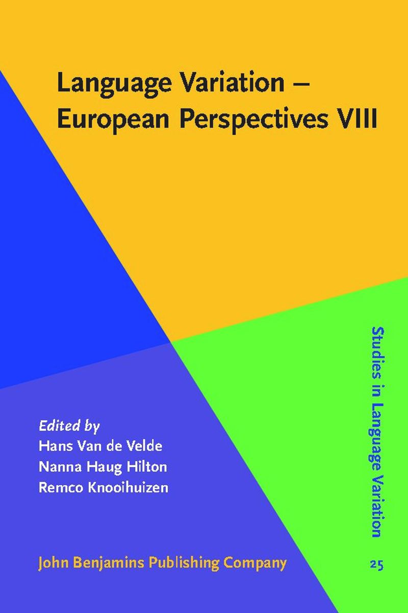 book: Language Variation – European Perspectives VIII
