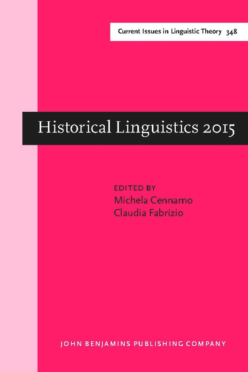 book: Historical Linguistics 2015
