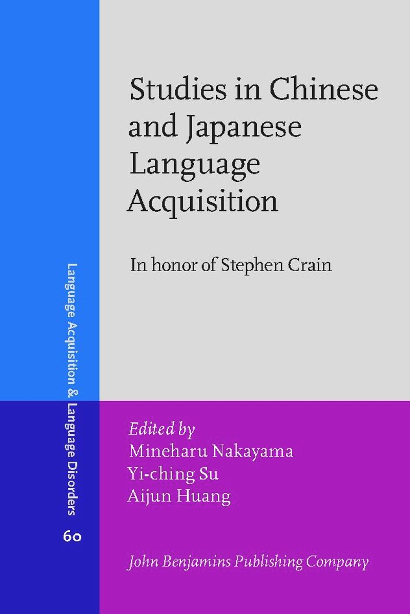 book: Studies in Chinese and Japanese Language Acquisition