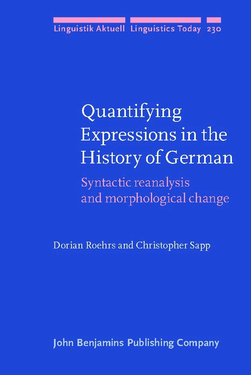 book: Quantifying Expressions in the History of German