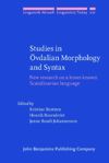 book: Studies in Övdalian Morphology and Syntax