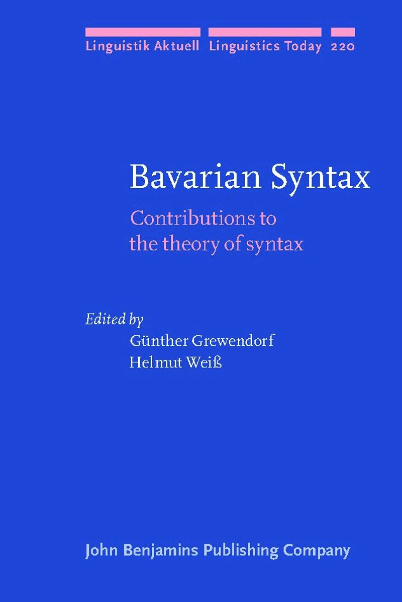 book: Bavarian Syntax