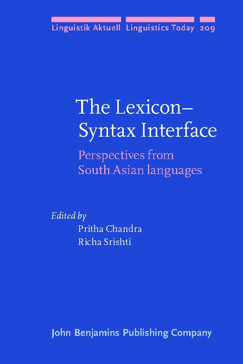 book: The Lexicon–Syntax Interface