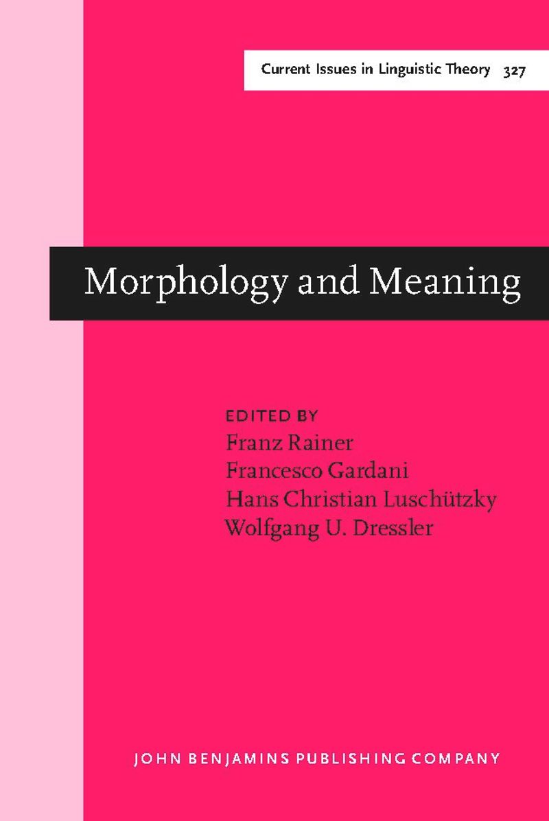 book: Morphology and Meaning