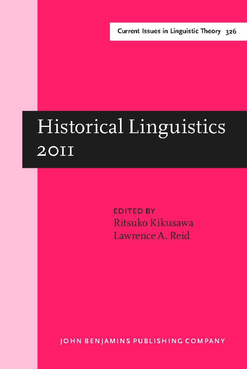 book: Historical Linguistics 2011