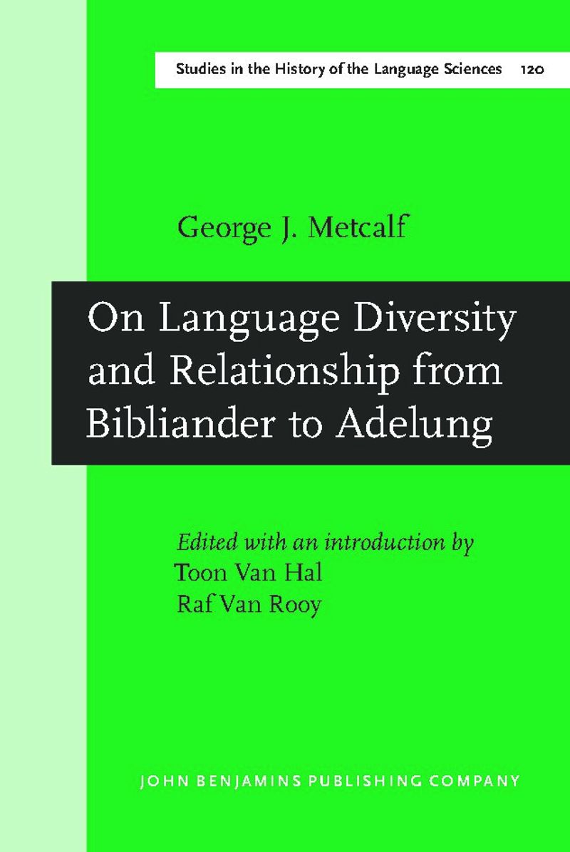book: On Language Diversity and Relationship from Bibliander to Adelung