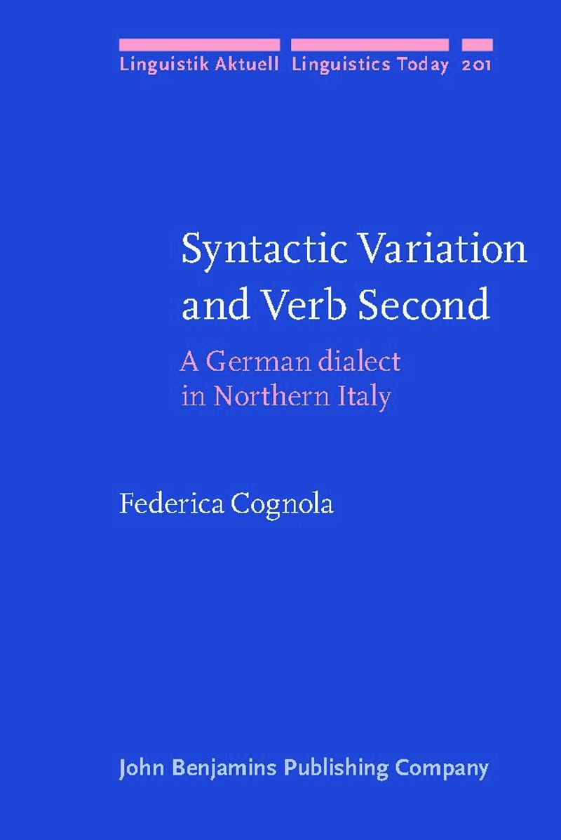 book: Syntactic Variation and Verb Second