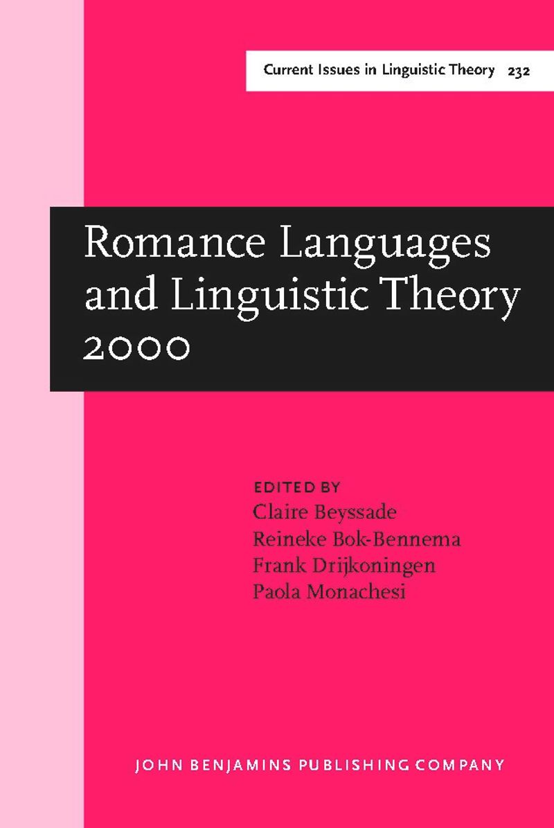 book: Romance Languages and Linguistic Theory 2000