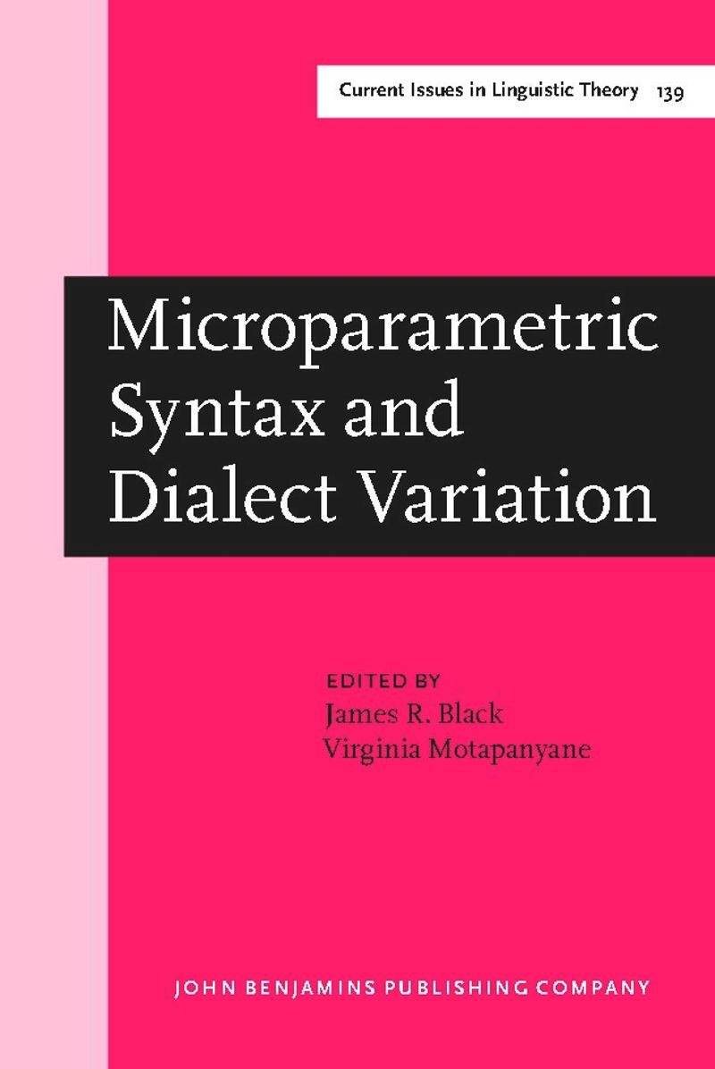 book: Microparametric Syntax and Dialect Variation