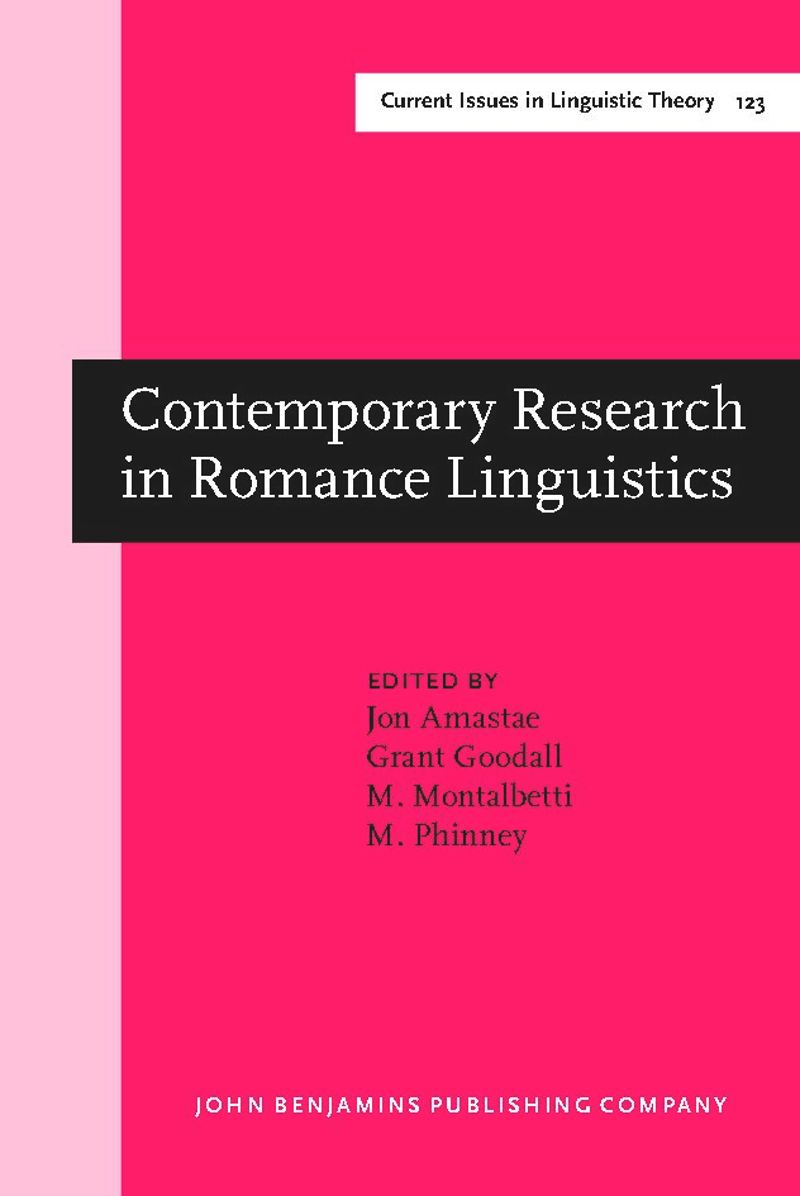 book: Contemporary Research in Romance Linguistics