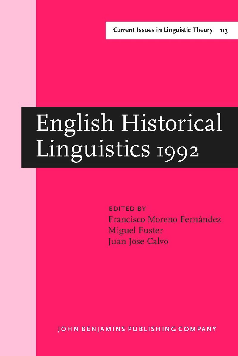 book: English Historical Linguistics 1992