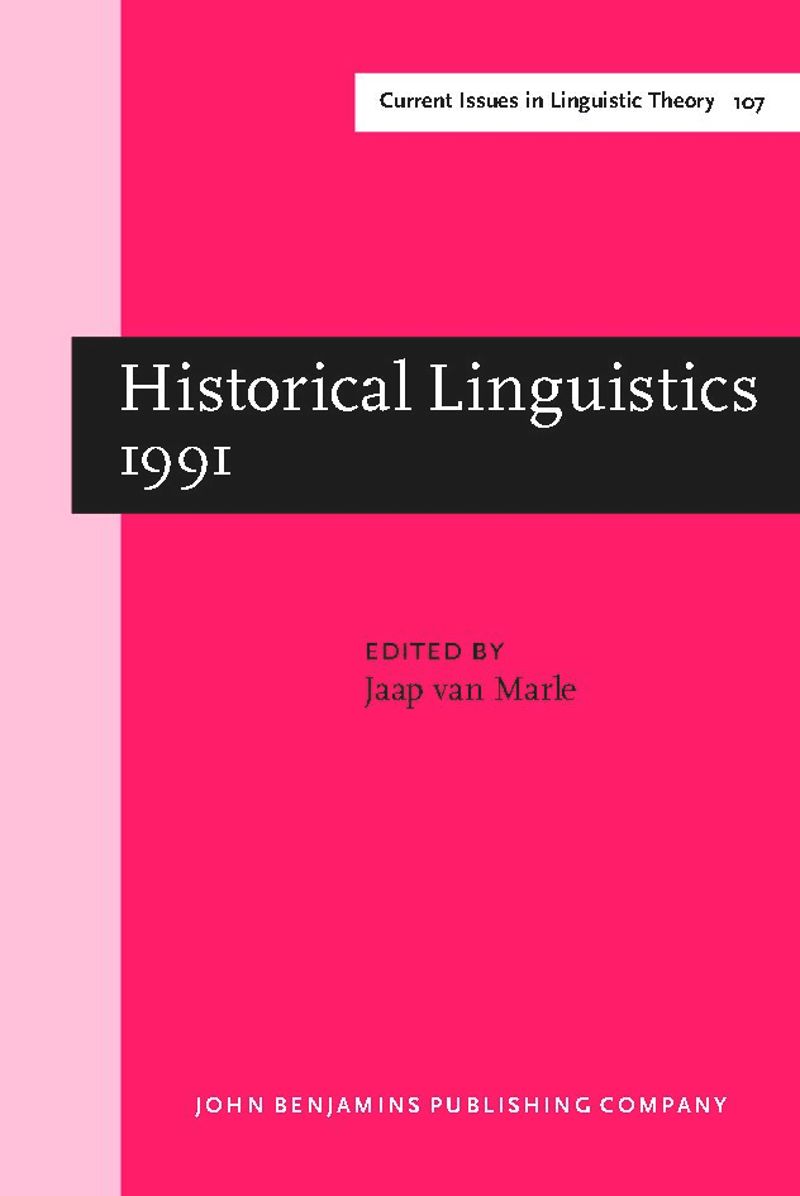 book: Historical Linguistics 1991