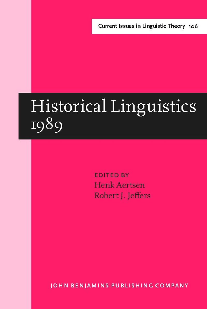 book: Historical Linguistics 1989