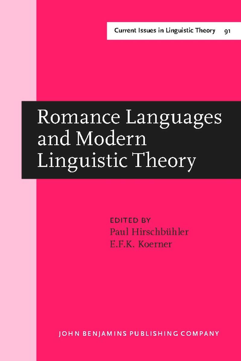book: Romance Languages and Modern Linguistic Theory