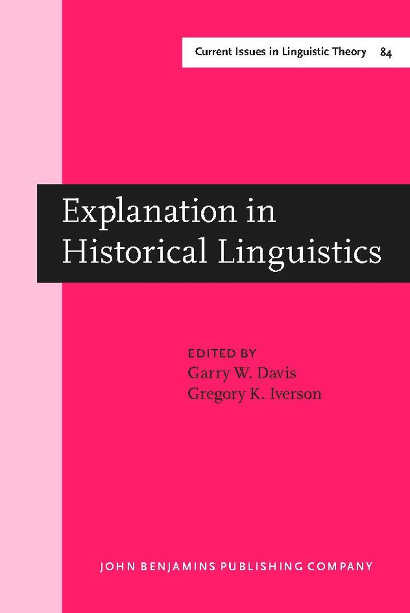 book: Explanation in Historical Linguistics